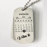 Vojna gravirana pločica  -  Kalendar