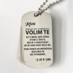 Vojna gravirana pločica  -  Kćeri, voli te tata