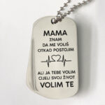 Vojna gravirana pločica  - Mama, volim te
