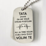 Vojna gravirana pločica  - Tata, volim te