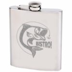 Pljoska metalna gravirana - tekst po želji