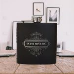 Personalizirana pljoska povodom rođendana - crna mat