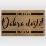 Personalizirani otirač dobrodošlice