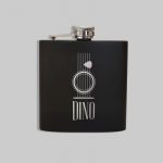 Personalizirana crna pljoska za glazbenike