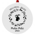 Personalizirani ukras za bor - Moj prvi Božić