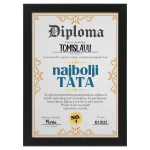 Diploma najboljem tati