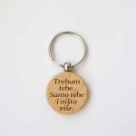 Okrugli privjesak s citatom