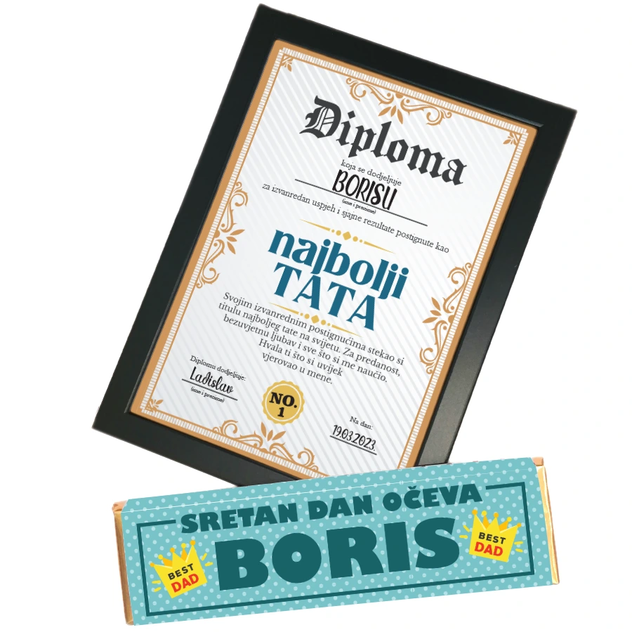 Dan očeva Diploma i čokolada