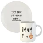 Personalizirani rođendanski poklon - Šalica i tanjur