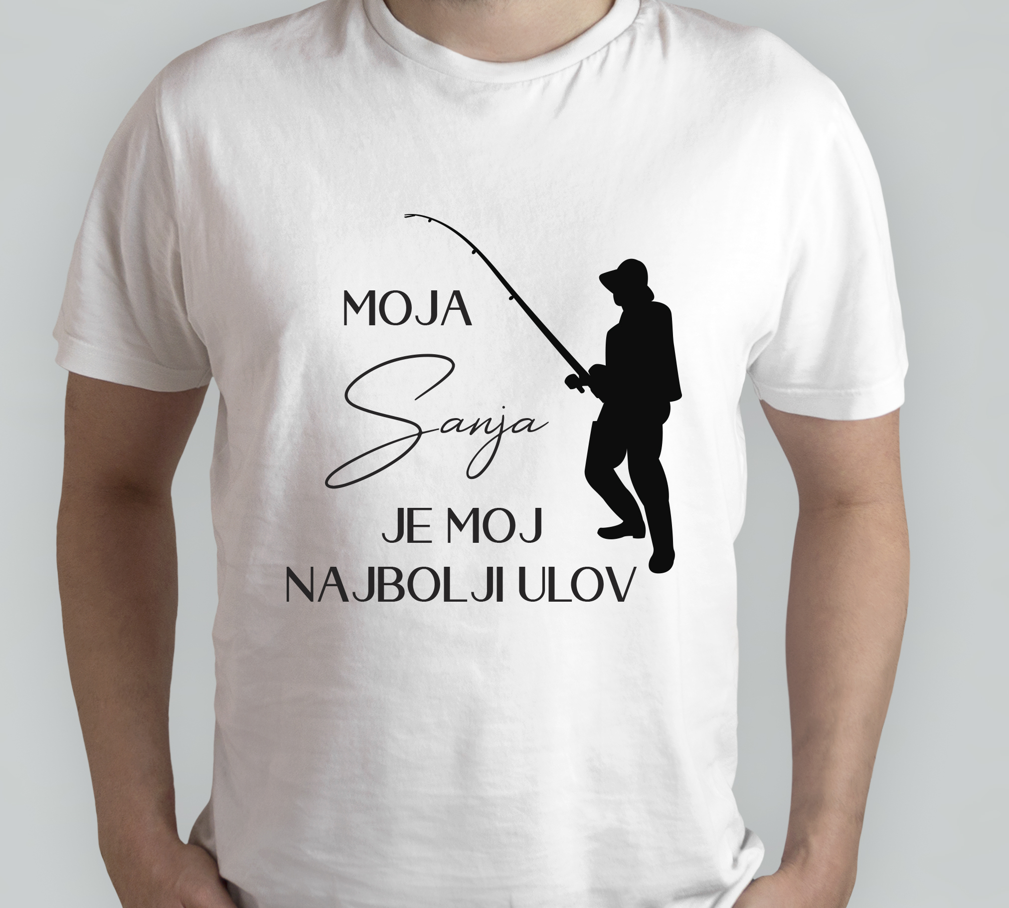 Šaljiva ribička majica