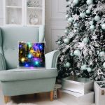 Božićni jastuk sa lampicama